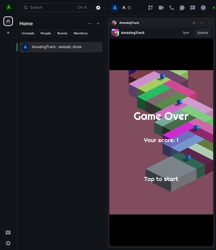 AmazingTrack: end 1 ada