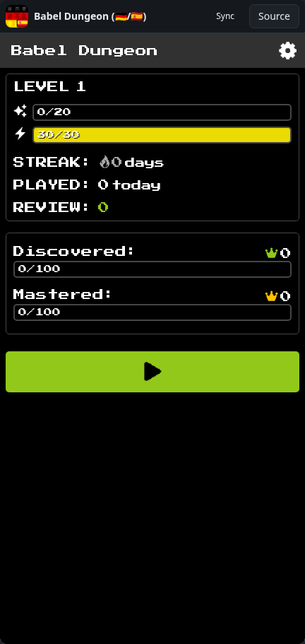 Babel Dungeon (๐ฉ๐ช/๐ช๐ธ): dungeon