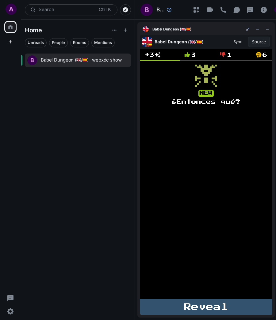 Babel Dungeon (🇬🇧/🇪🇸): end 1 ada