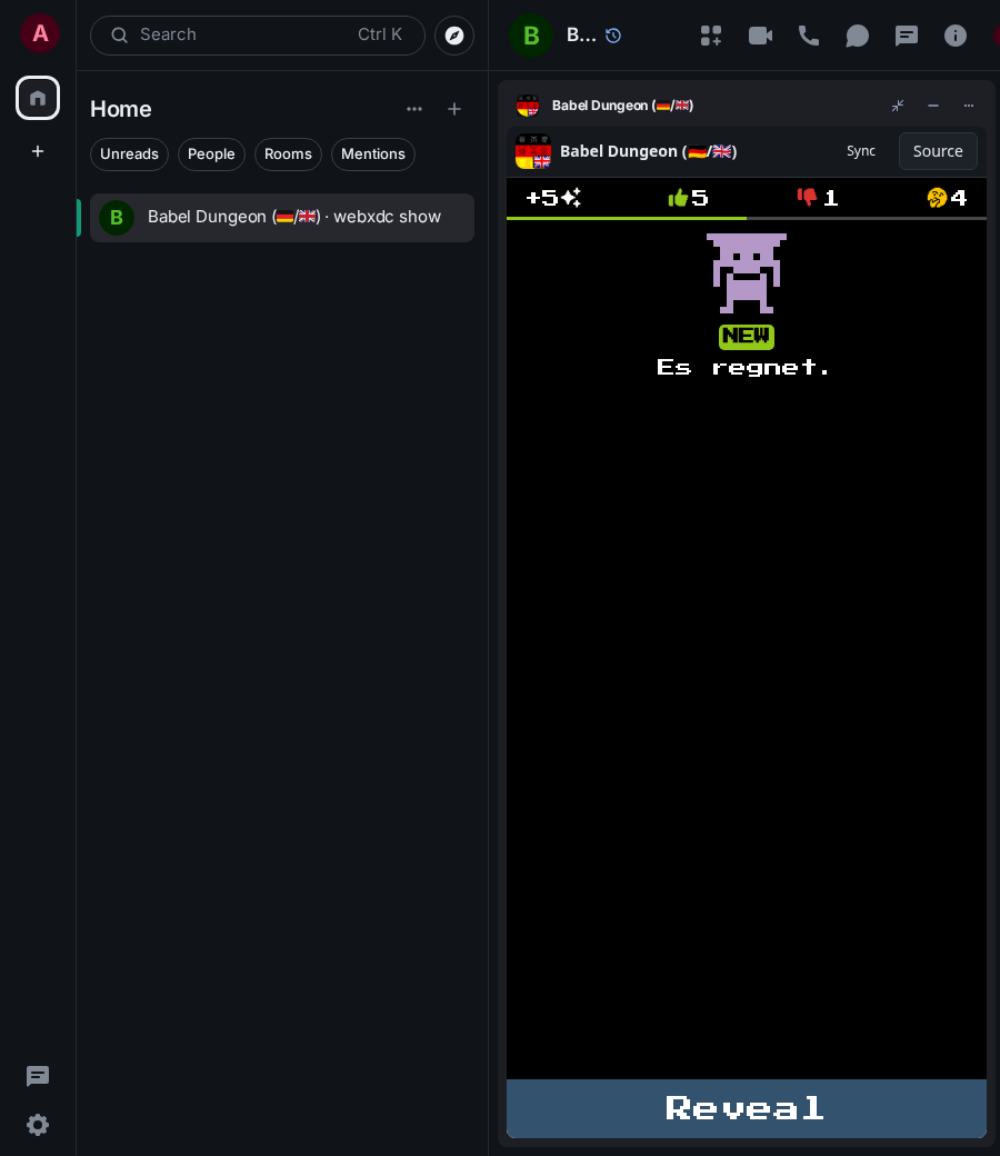 Babel Dungeon (🇩🇪/🇬🇧): end 1 ada