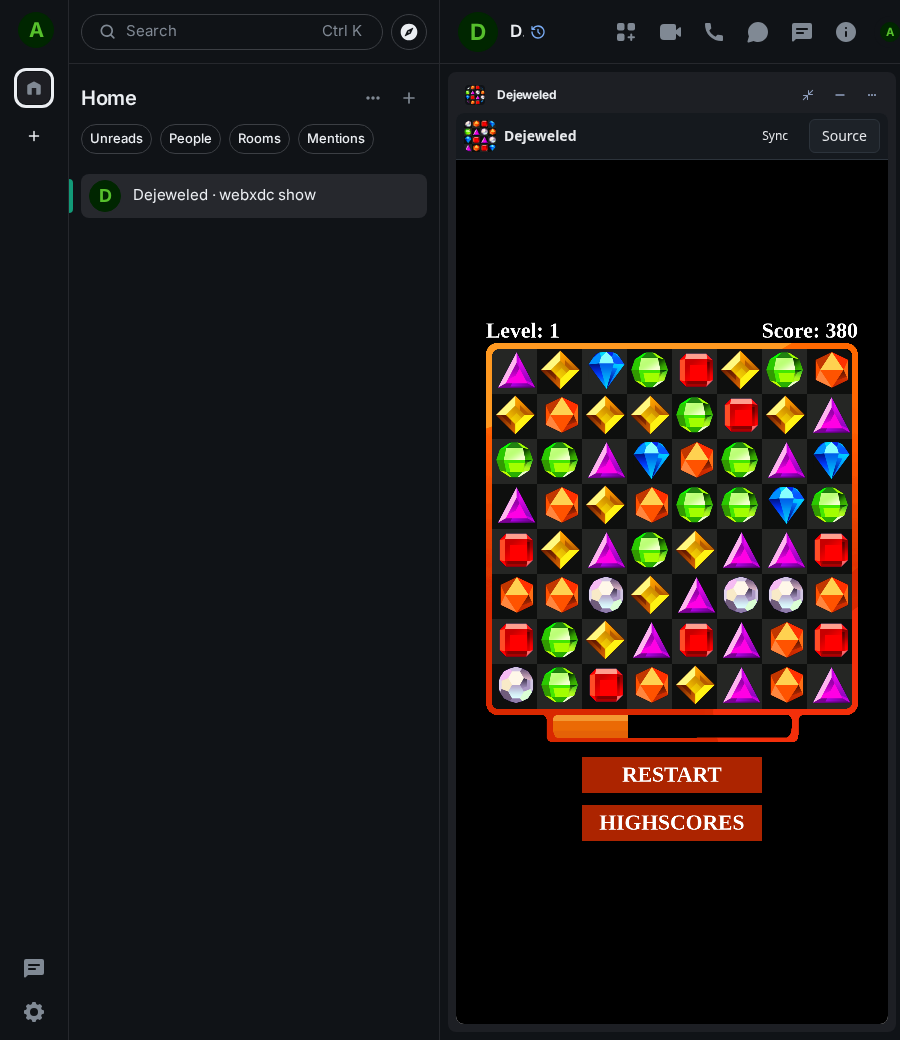 Dejeweled: end 1 ada