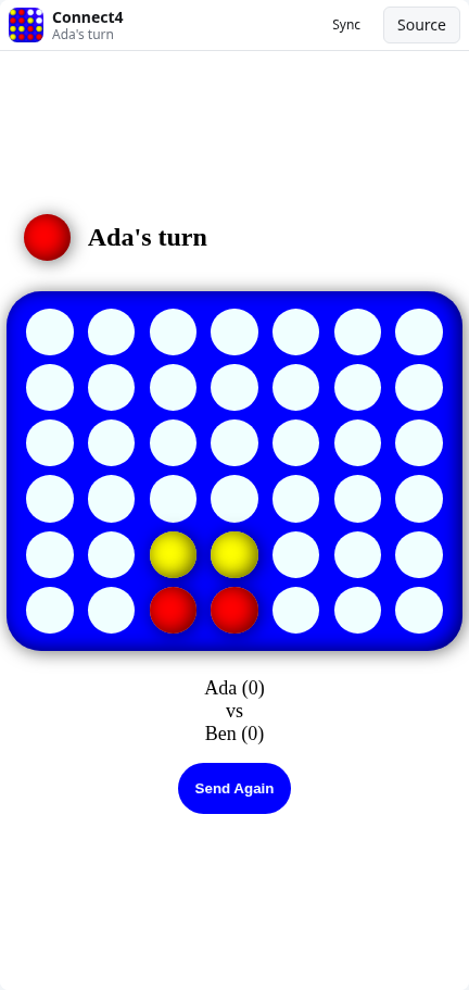 Connect4: board
