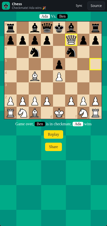 Chess: checkmate