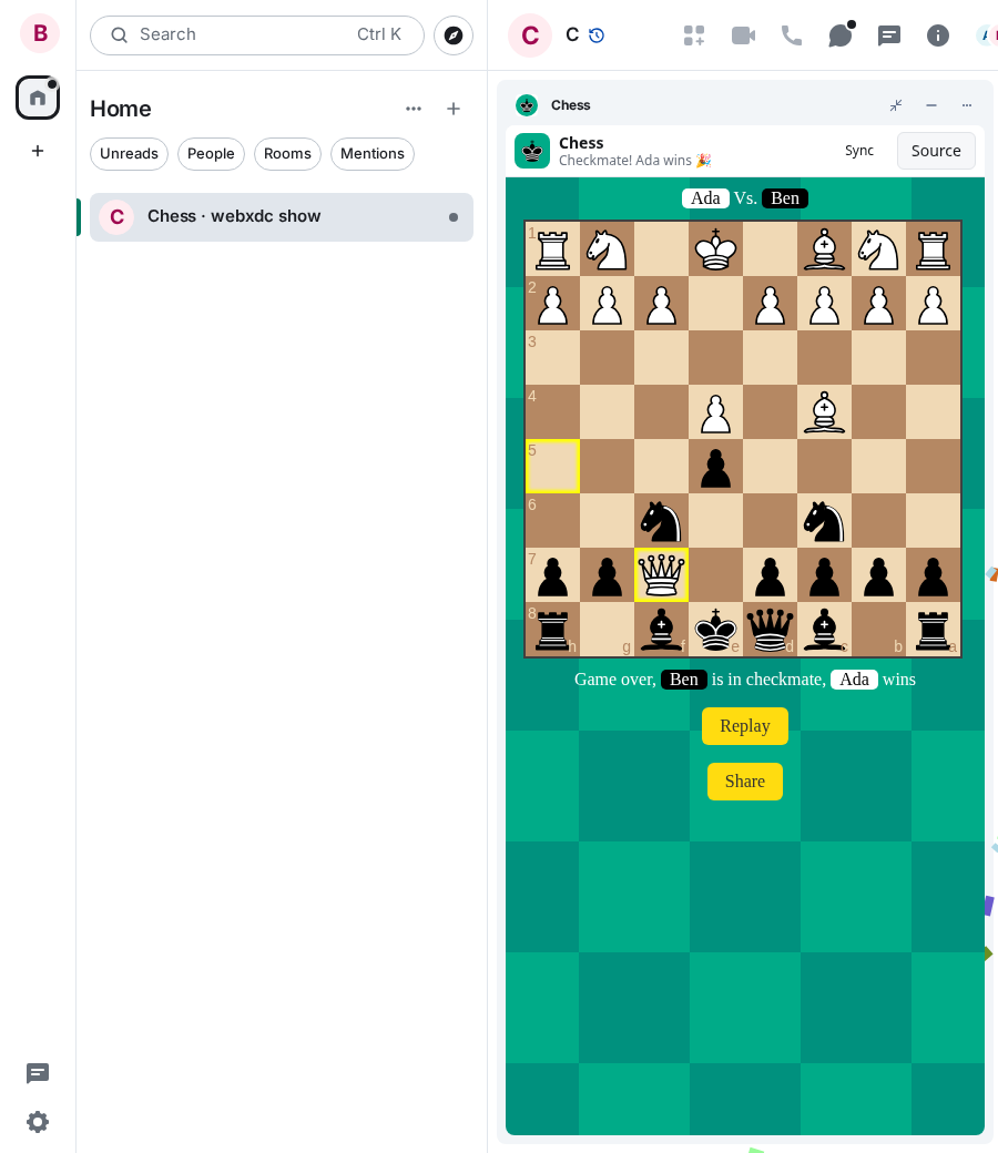 Chess: end 2 ben