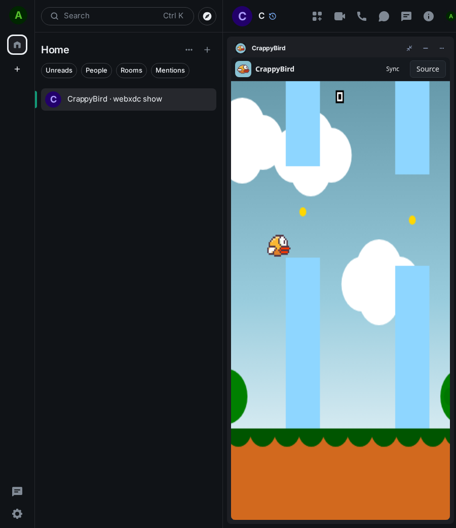CrappyBird: end 1 ada
