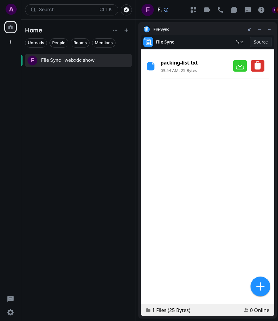File Sync: end 1 ada