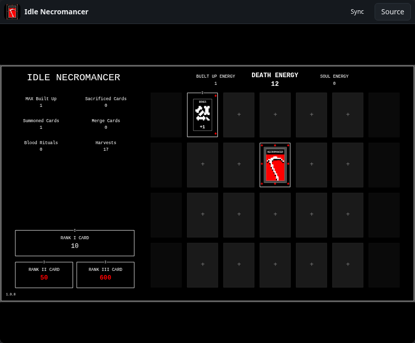 Idle Necromancer: board