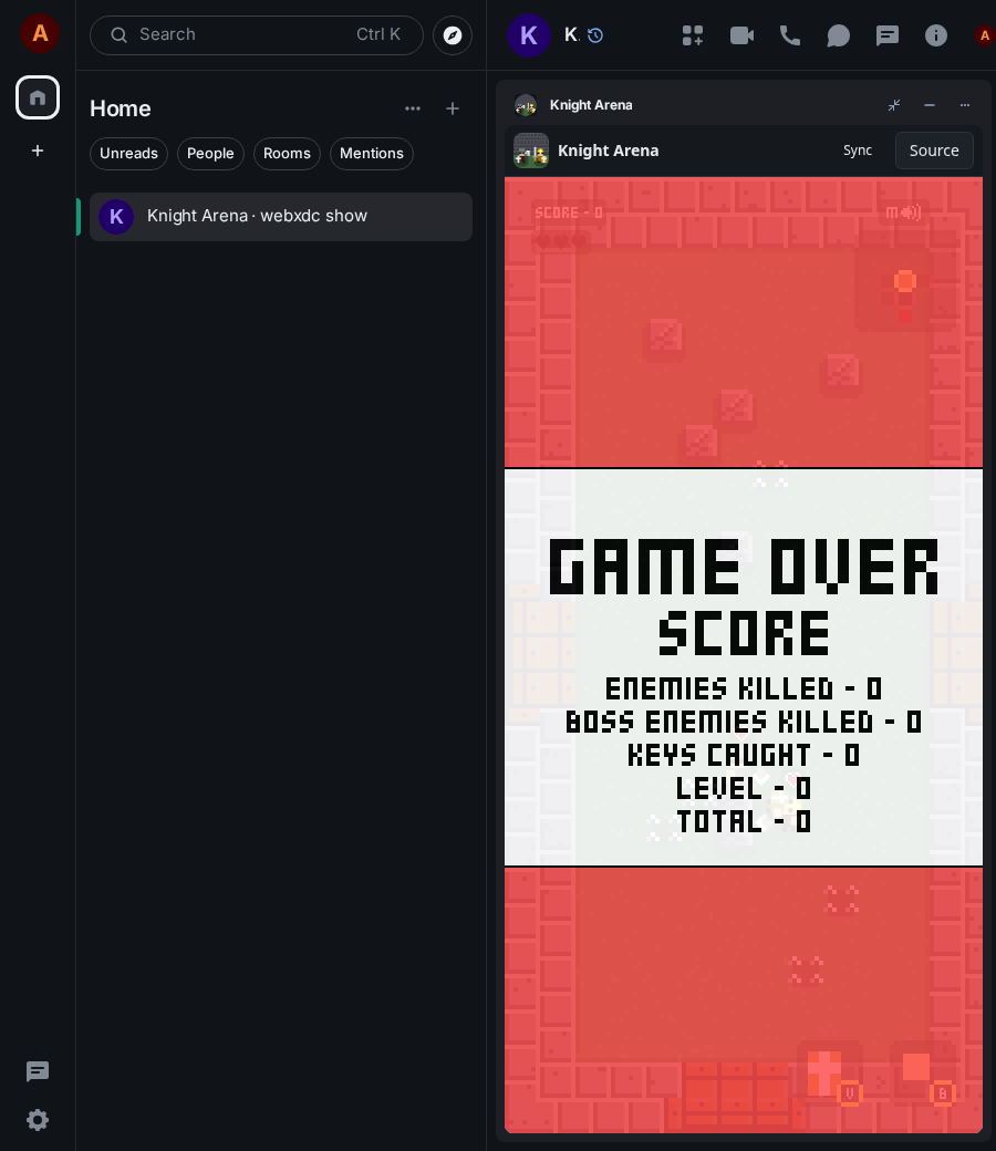 Knight Arena: end 1 ada