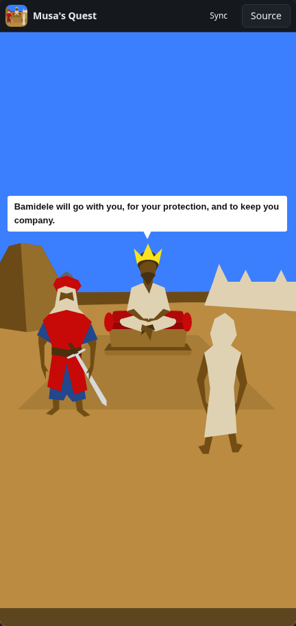 Musa's Quest: king