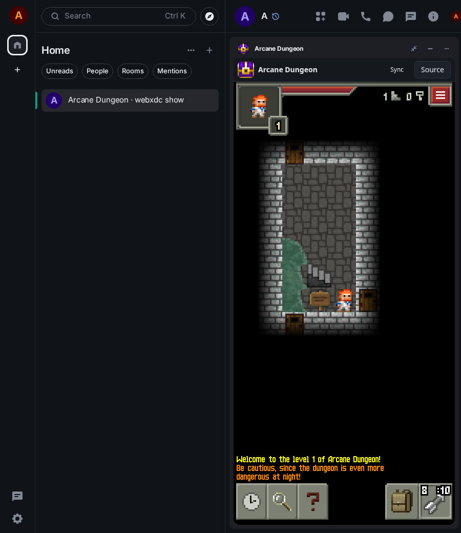 Arcane Dungeon: end 1 ada