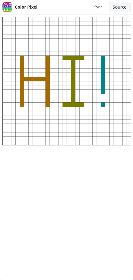 Color Pixel: hi