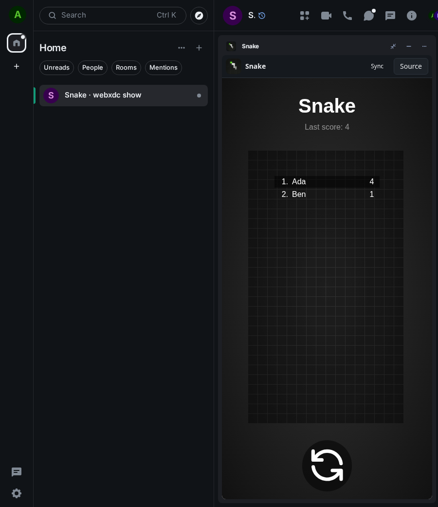 Snake: end 1 ada