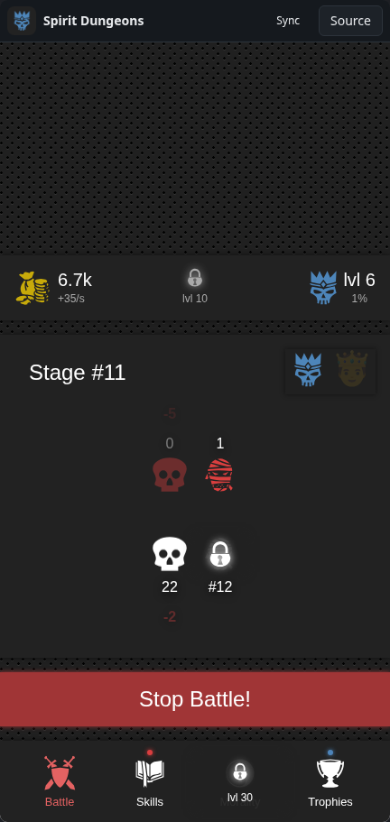 Spirit Dungeons: battle