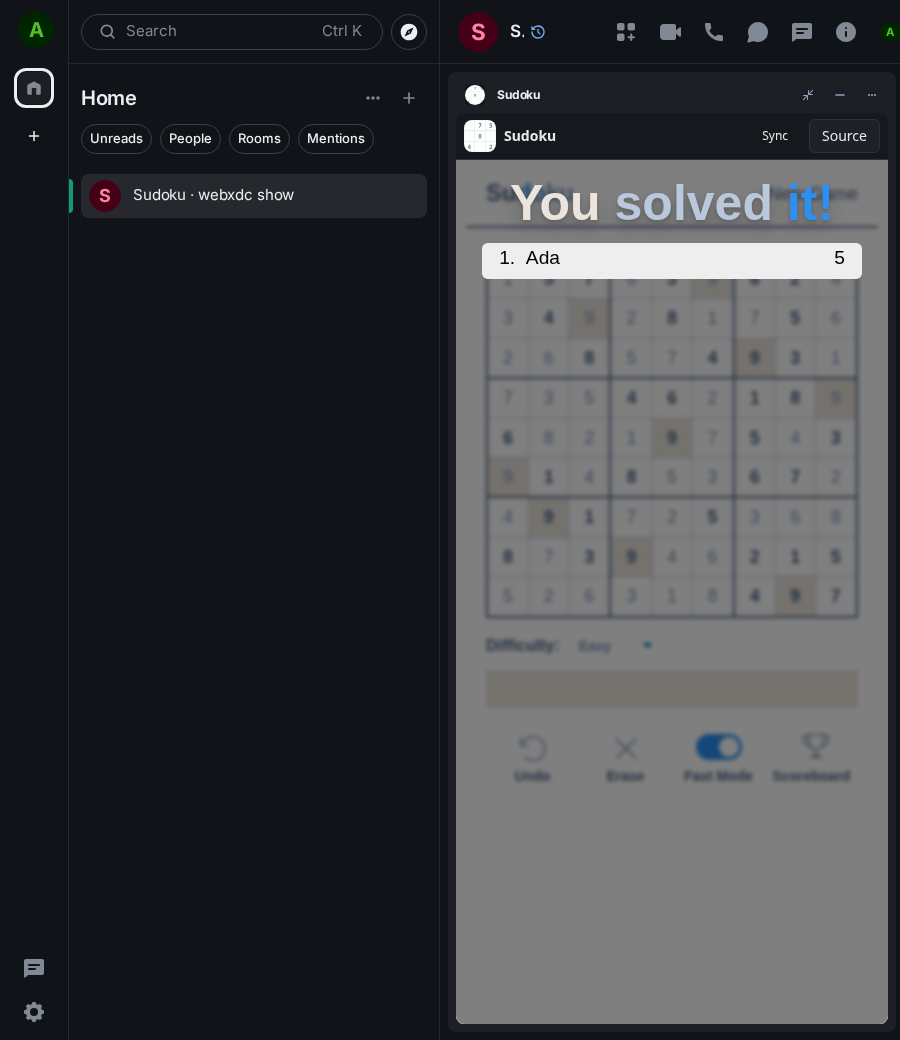 Sudoku: end 1 ada