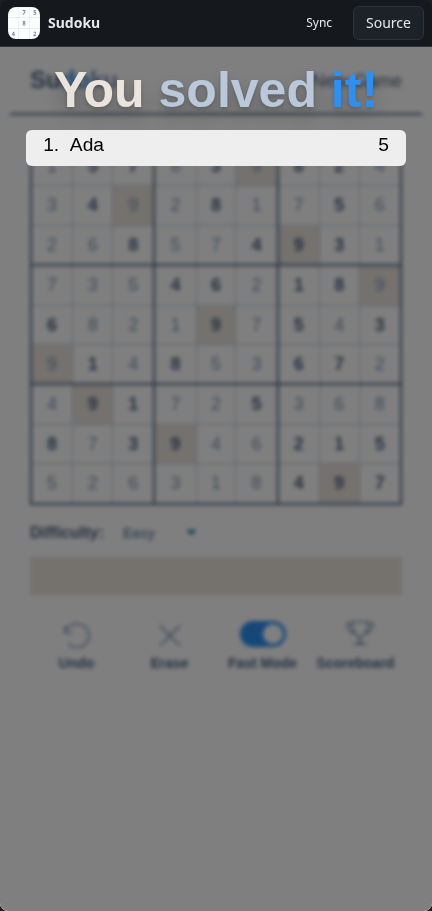 Sudoku: solved