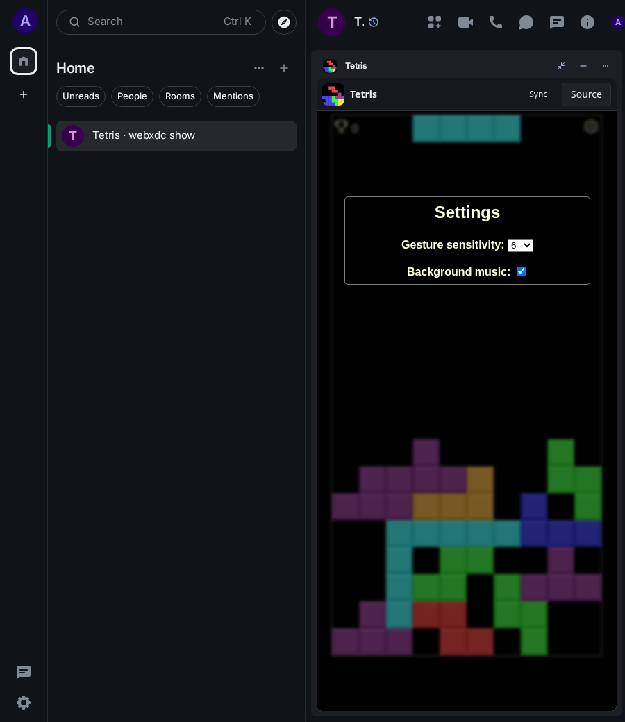 Tetris: end 1 ada