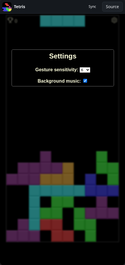 Tetris: paused