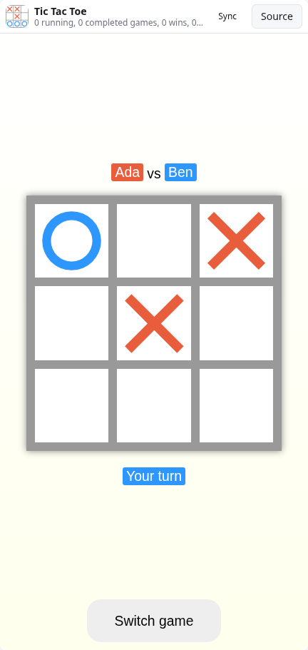 Tic Tac Toe: game