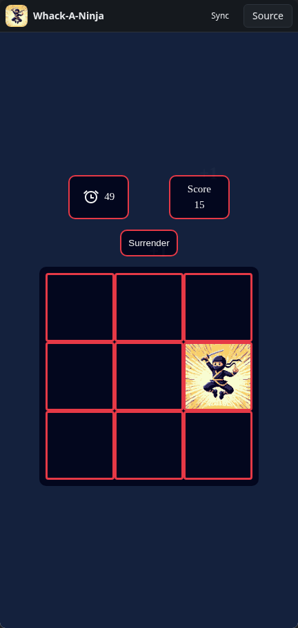 Whack-A-Ninja: game