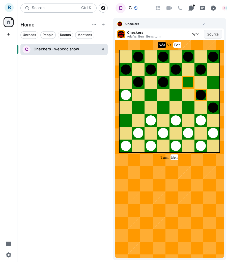 Checkers: end 2 ben