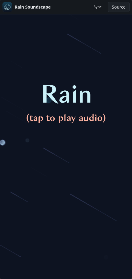 Rain Soundscape: rain