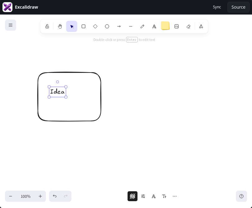 Excalidraw: board
