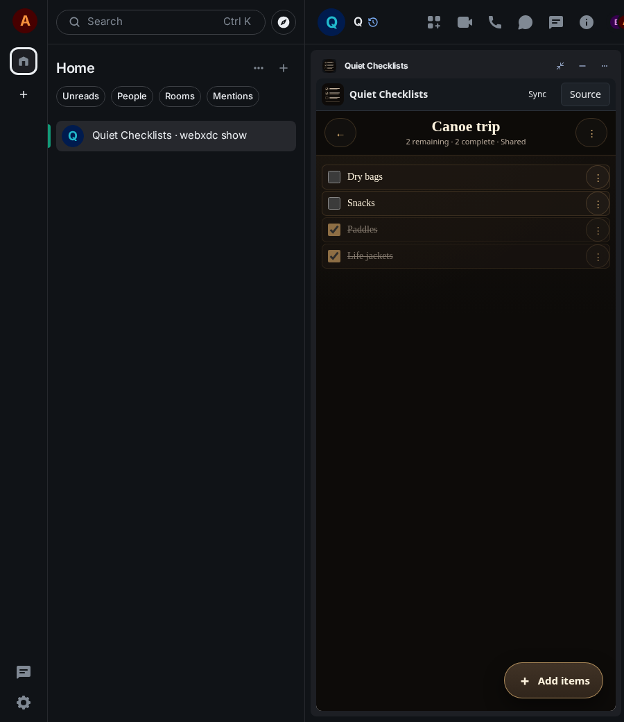 Quiet Checklists: end 1 ada