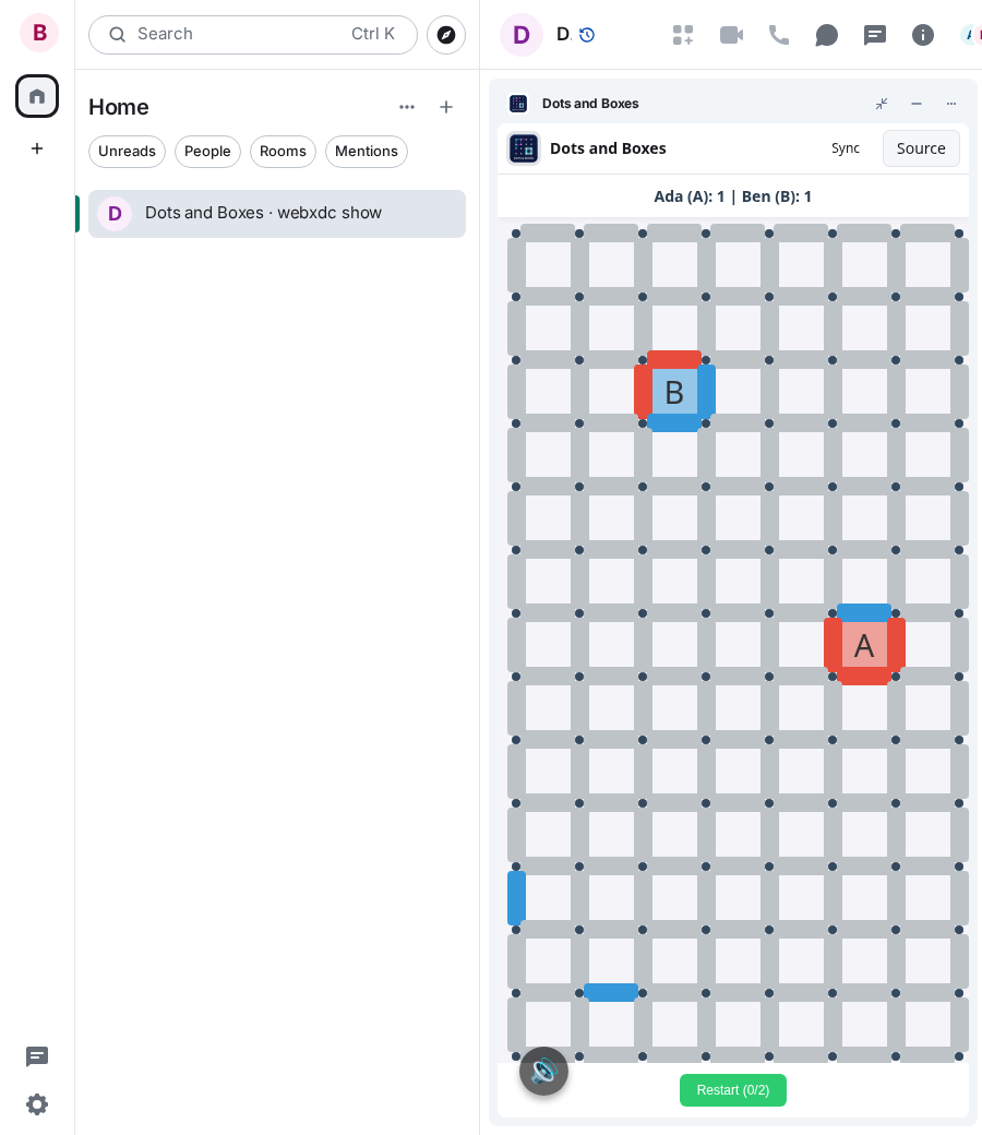 Dots and Boxes: end 2 ben