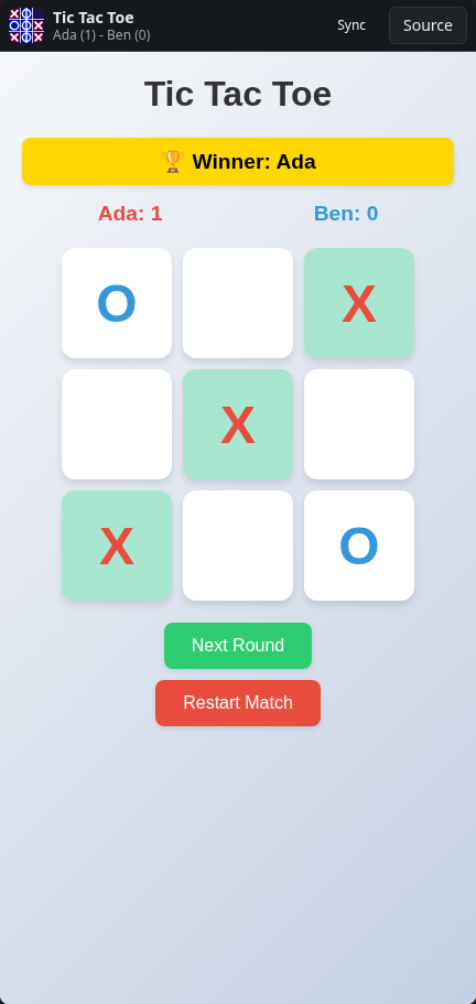 Tic Tac Toe: winner