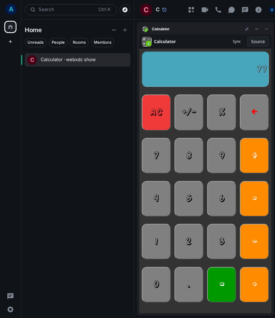Calculator: end 1 ada