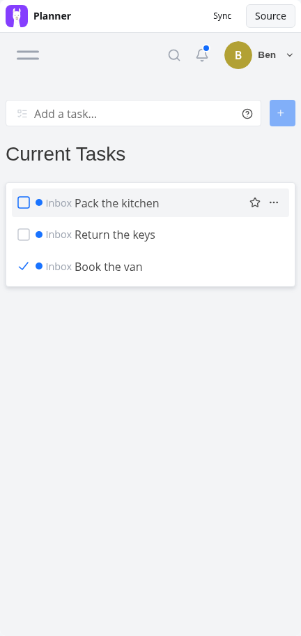 Planner: done