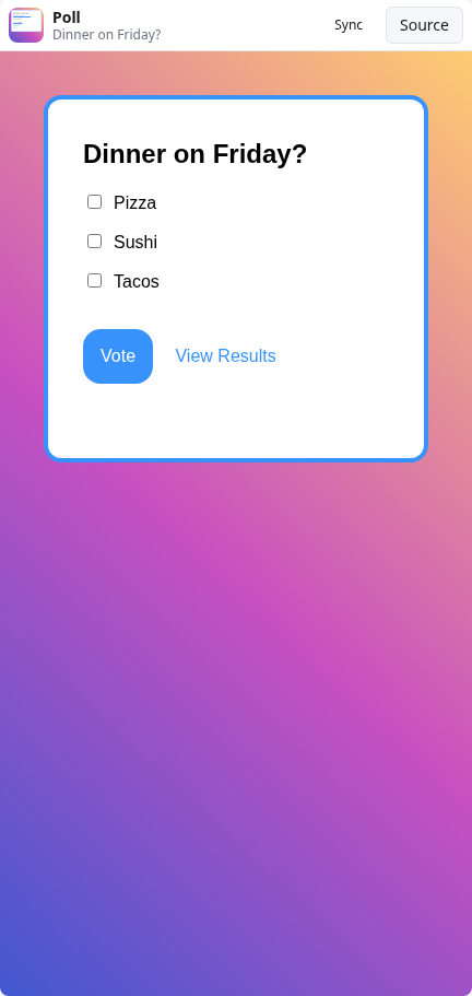Poll: vote