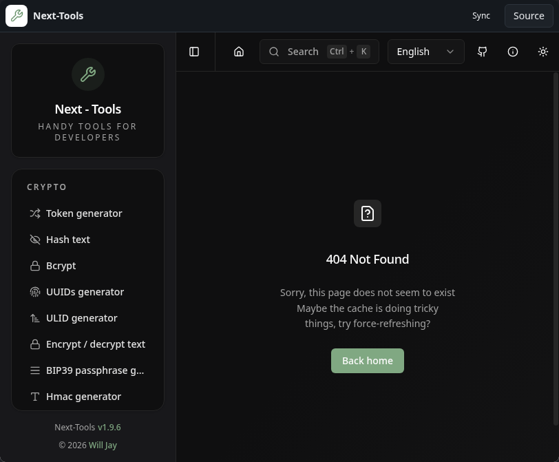 Next-Tools: home